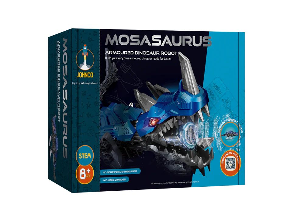 STEM | Mosasaurus Armoured Dinosaur Robot — Delightful Rainglow