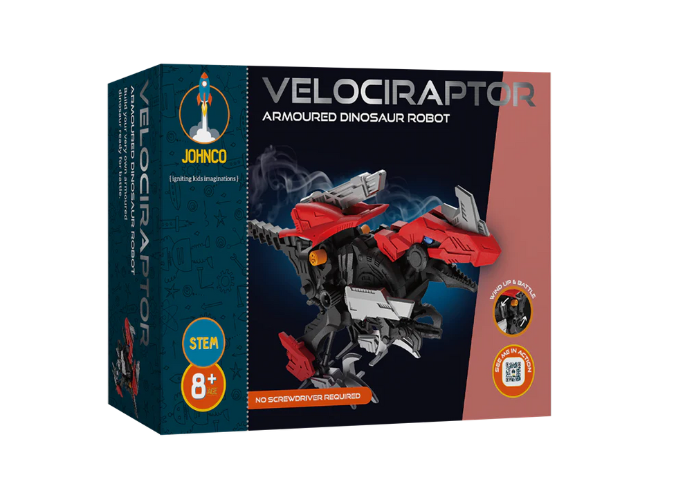 STEM | Velociraptor Armoured Dinosaur Robot