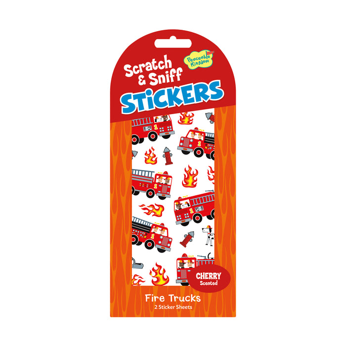 Scratch & Sniff Stickers | Fire Trucks