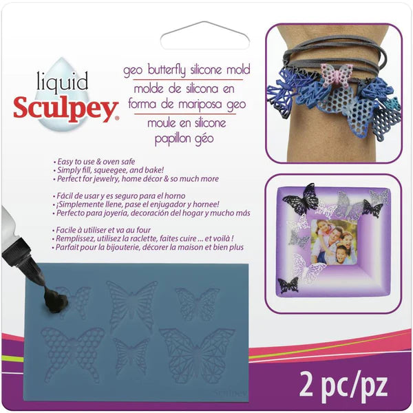 Sculpey | Liquid Silicone Mold | Geo Butterfly