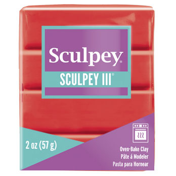 Sculpey | Sculpey III | Red Hot Red 57g