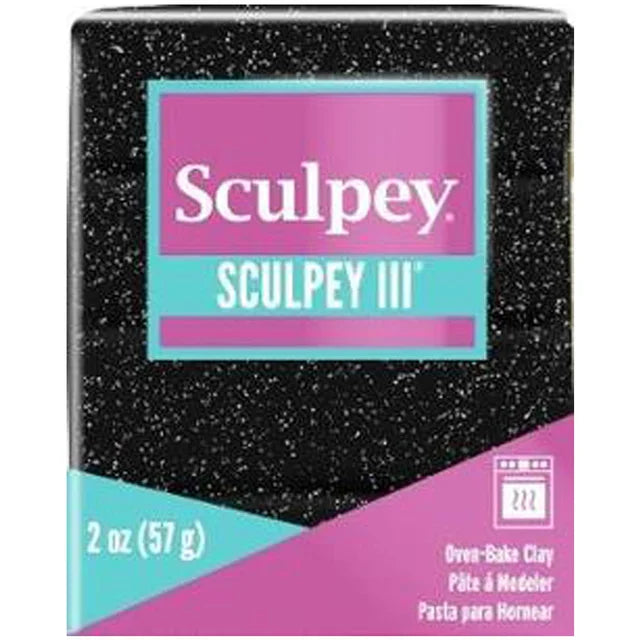 Sculpey | Sculpey III | Black Glitter 57g