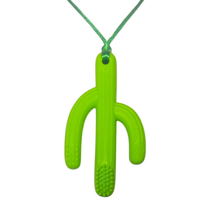 Sensory Chew Necklace | Cactus Toothbrush