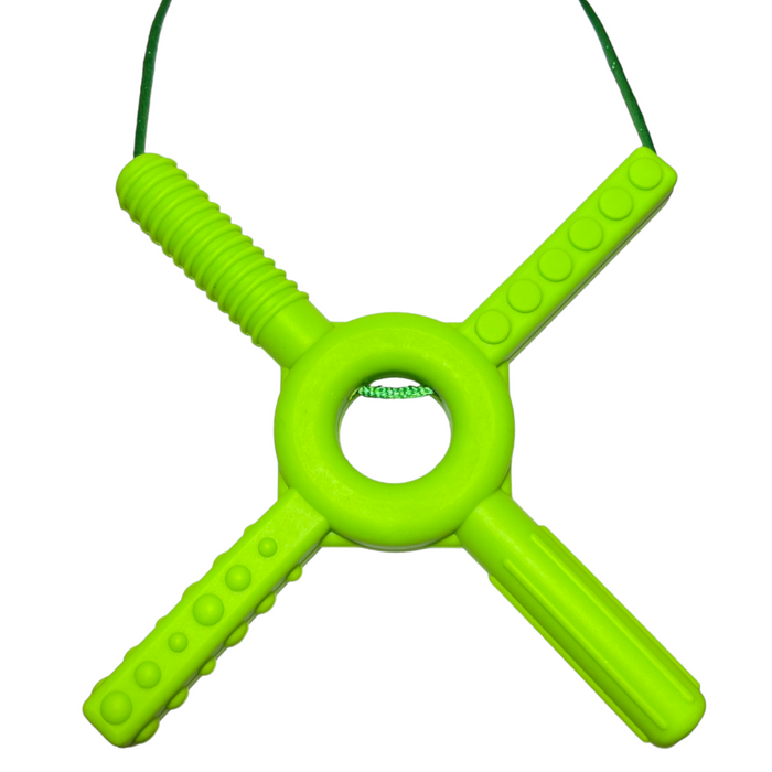 Sensory Chew Necklace | Circle Cross