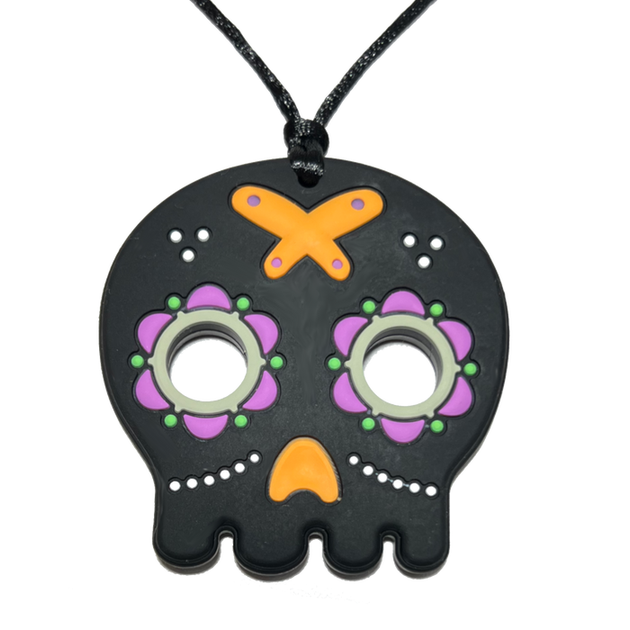 Sensory Chew Necklace | Sugar Skull