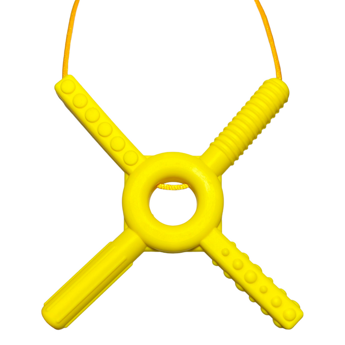 Sensory Chew Necklace | Circle Cross