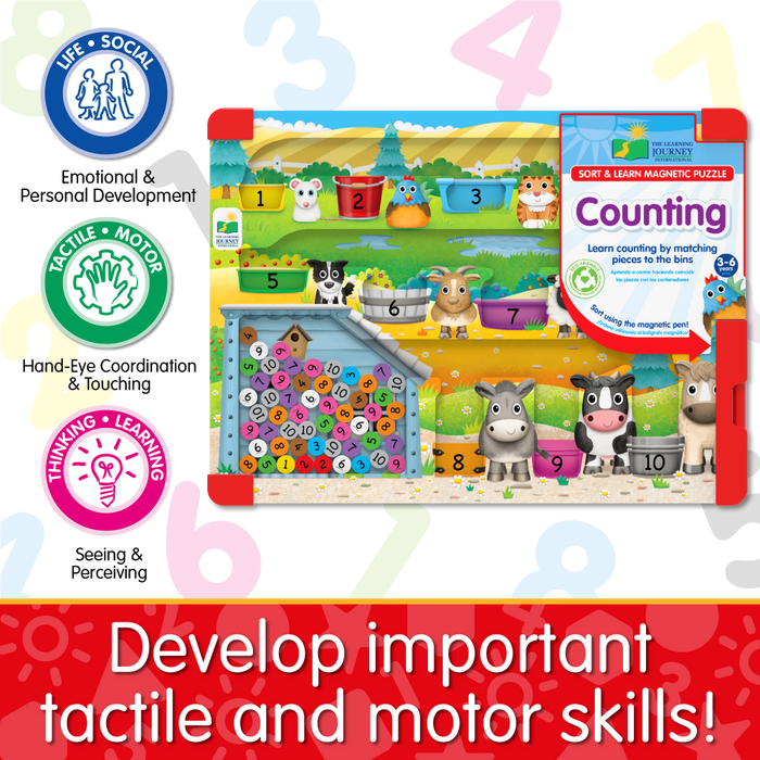 Sort & Learn Magnetic Puzzle – Counting