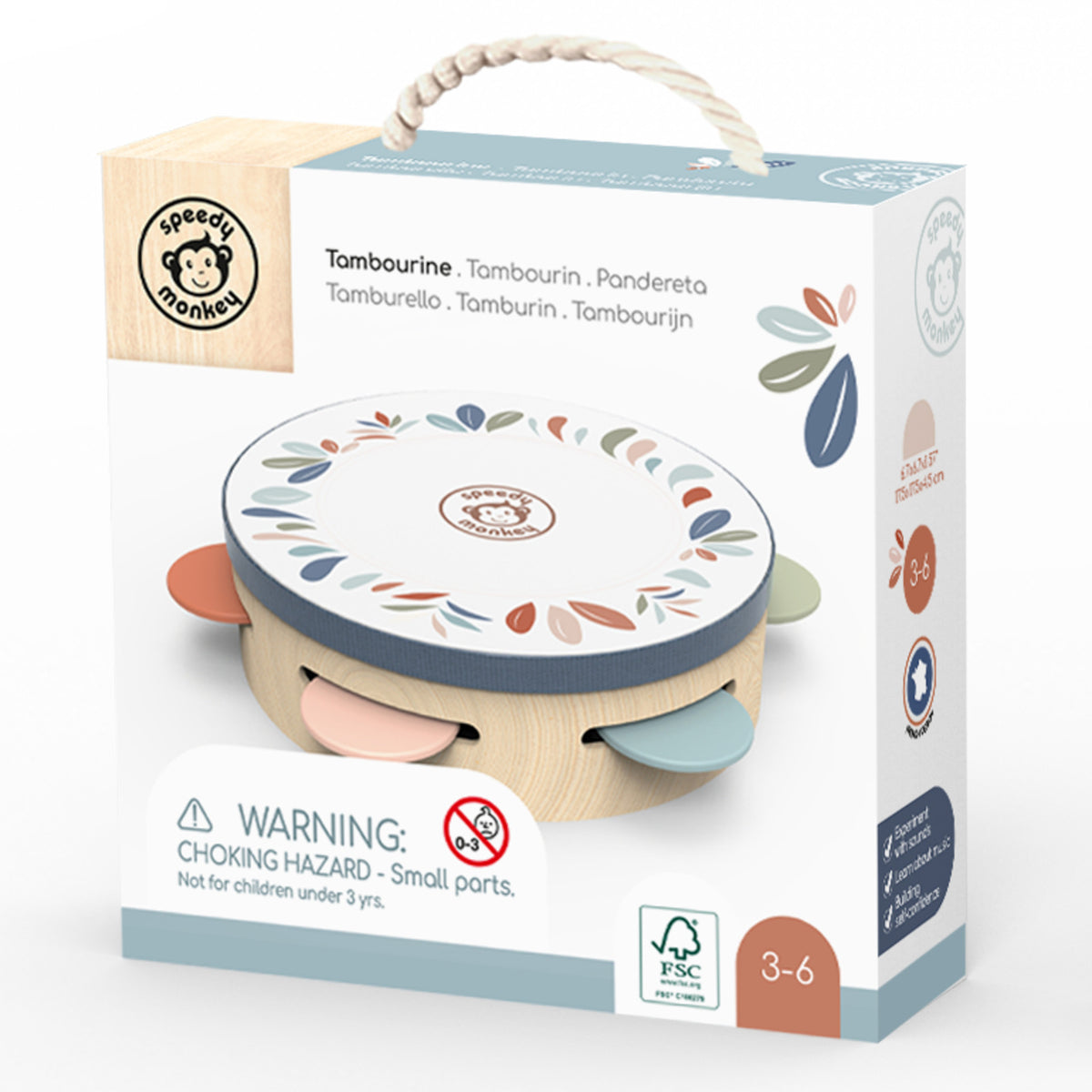 Speedy Monkey Tambourine — Delightful Rainglow