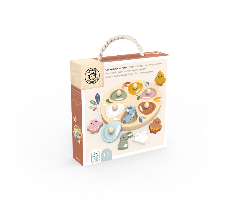 Speedy Monkey | Puzzle | Garden Surprise - Chicks & Bunnies