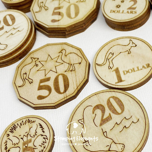 Educational Coins | Wooden