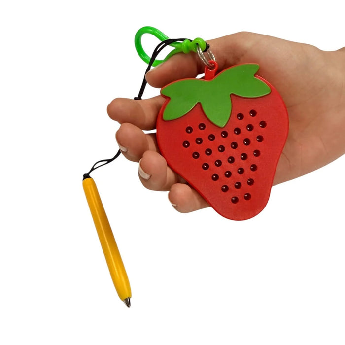 Kaiko Fidgets | Magnetic Pad Keyring - Strawberry