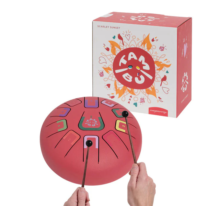 Tambú Metal Drum - Scarlet Sunset