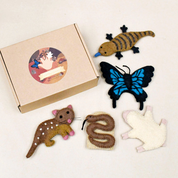 Tara Treasures | Australian Animals F - Finger Puppet Set