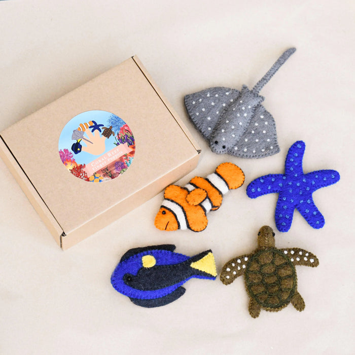Tara Treasures | Australian Coral Reef Under the Sea - Finger Puppet Set