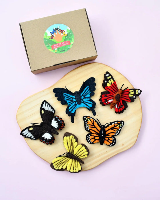 Tara Treasures | Butterflies Finger Puppet Set