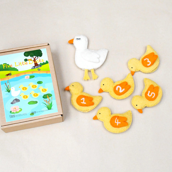 Tara Treasures | Felt - 5 Little Ducks