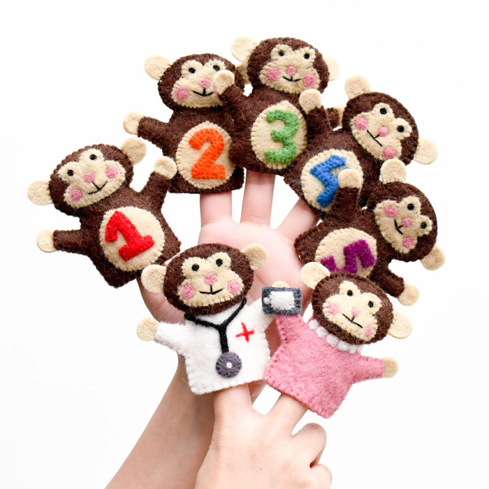 Tara Treasures | Felt - 5 Little Monkeys