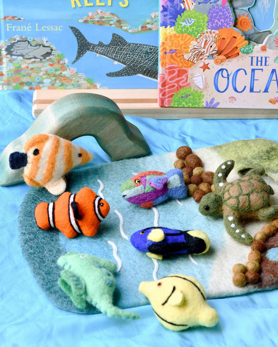 Tara Treasures | Felt Coral Reef Fish Toys Set