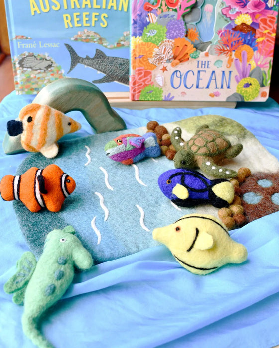Tara Treasures | Felt Coral Reef Fish Toys Set
