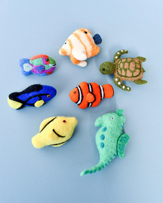 Tara Treasures | Felt Coral Reef Fish Toys Set
