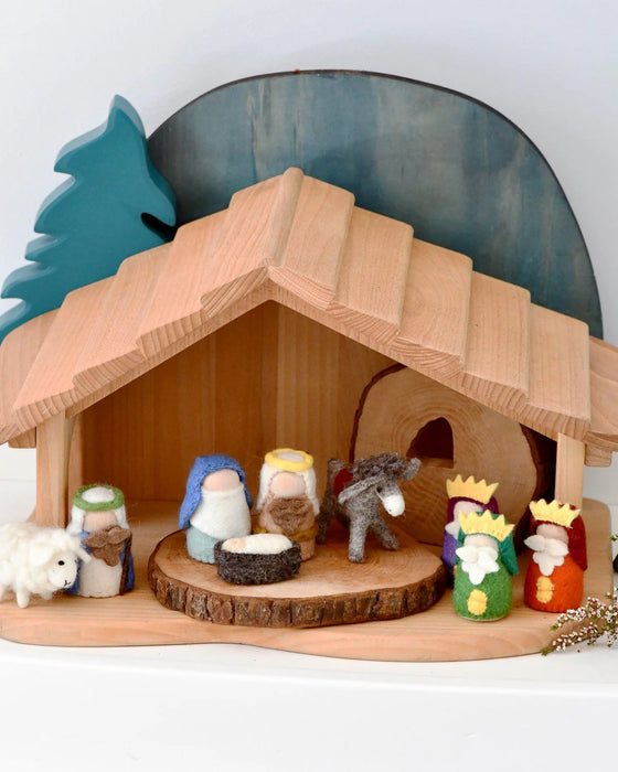 Tara Treasures | Felt Nativity Peg Dolls Set