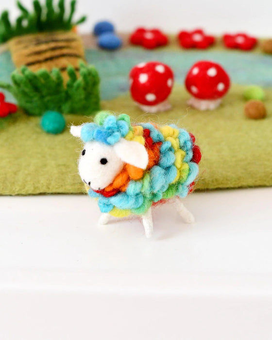 Tara Treasures | Felt Rainbow Sheep Toy