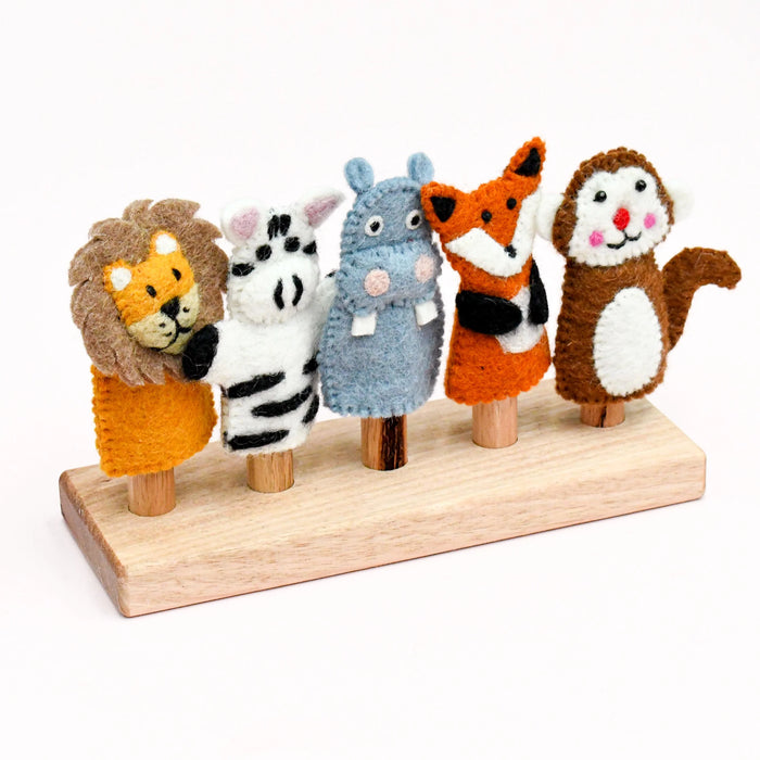 Tara Treasures | Felt Finger Puppet Stand (5 rods)