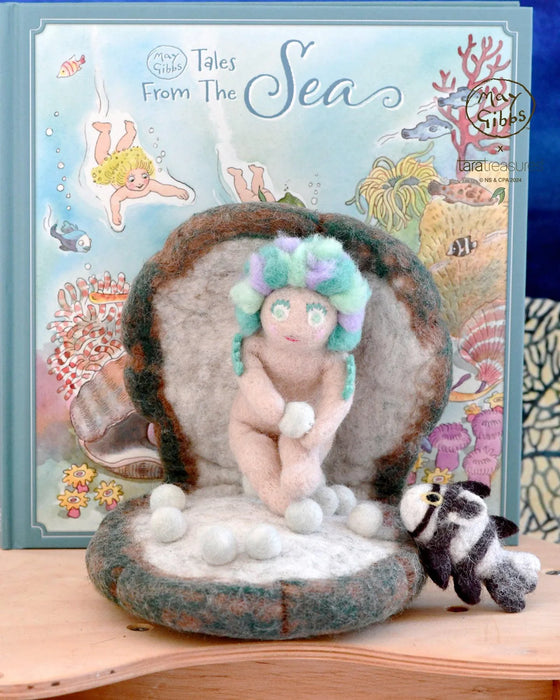 Tara Treasures | May Gibbs - Little Obelia, Clam Shell and Fish