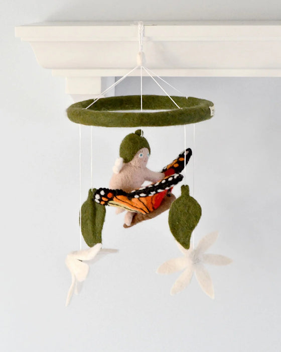 Tara Treasures | May Gibbs Gumnut Baby with Butterfly Cot Mobile