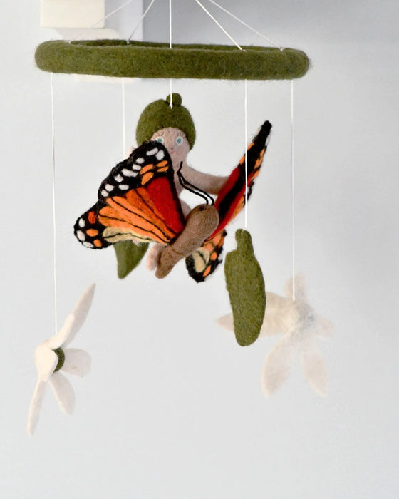 Tara Treasures | May Gibbs Gumnut Baby with Butterfly Cot Mobile