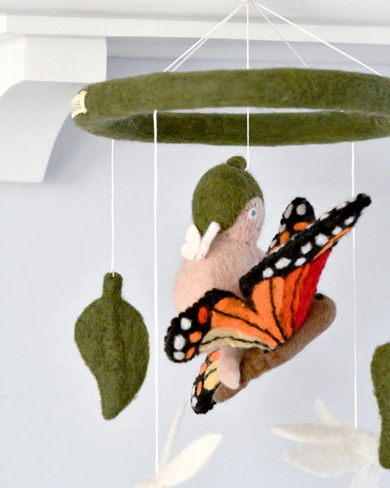 Tara Treasures | May Gibbs Gumnut Baby with Butterfly Cot Mobile