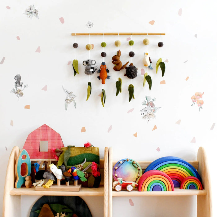 Tara Treasures | Nursery Cot Mobile Hanging - Australian Animals