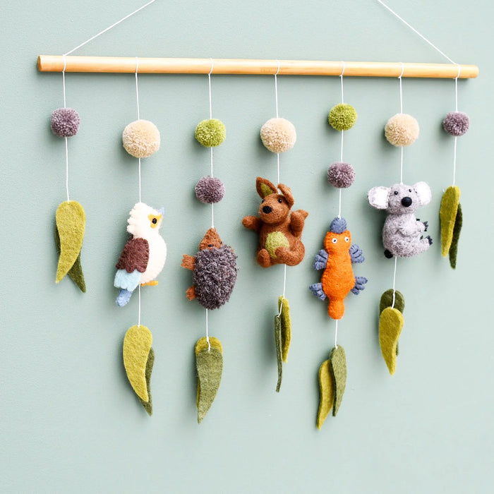 Tara Treasures | Nursery Cot Mobile Hanging - Australian Animals