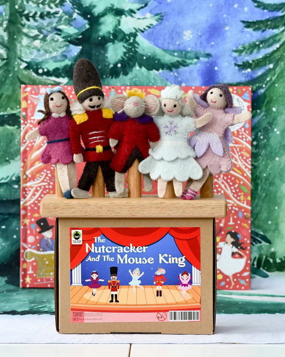 Tara Treasures | Nutcracker and the Mouse King Finger Puppet Set