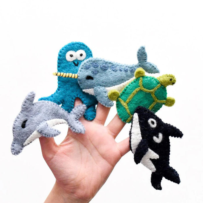 Tara Treasures | Ocean and Sea Creatures B, Finger Puppet Set