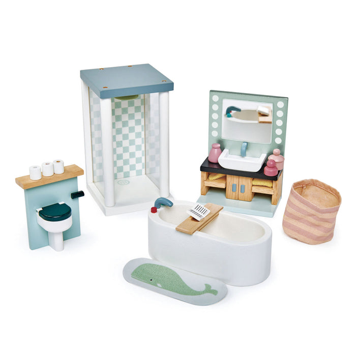 Tender Leaf Toys | Dolls House Bathroom Set