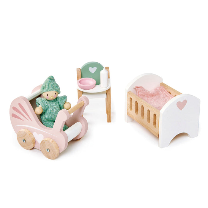 Tender Leaf Toys | Dolls House Nursery Set