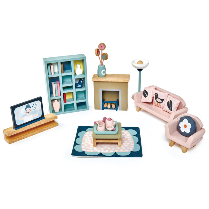 Tender Leaf Toys | Dolls House Sitting Room Set