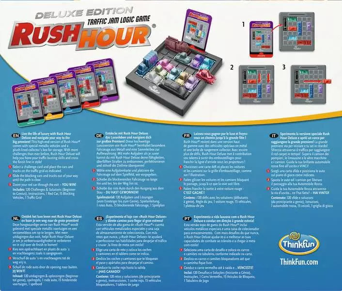 Thinkfun Game | Rush Hour Deluxe Edition - refresh
