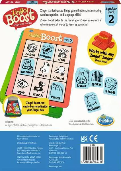 Thinkfun Game | Zingo Boost #2 (Expansion)