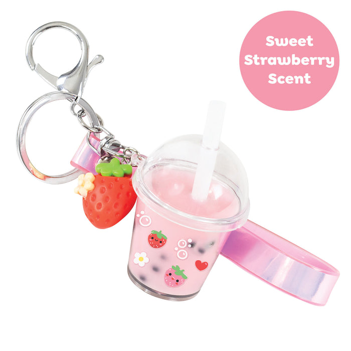 Tiger Tribe | Bag Charm Kit - Strawberry Bubble Tea