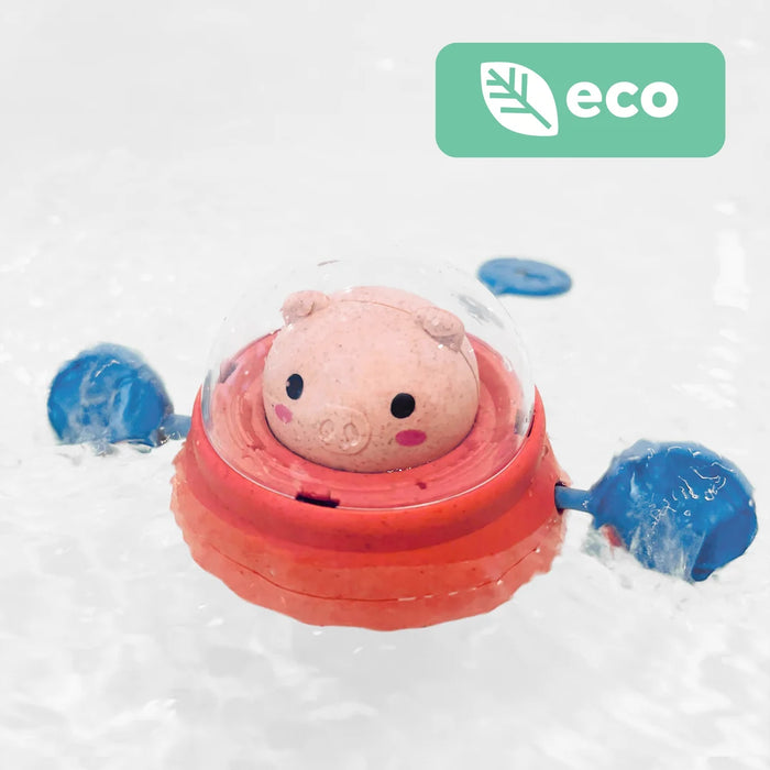 Tiger Tribe | Bath Toy | Space Piggy Paddle Ship