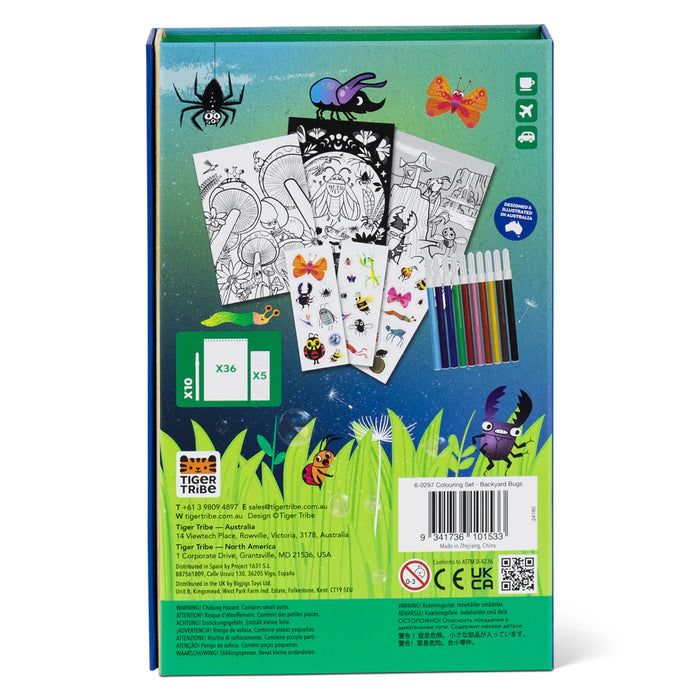 Tiger Tribe | Colouring Set | Backyard Bugs