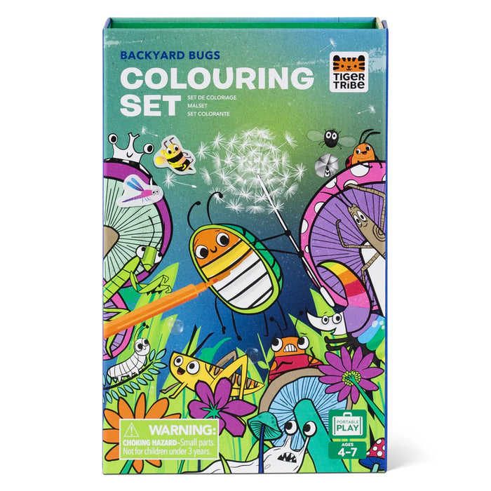 Tiger Tribe | Colouring Set | Backyard Bugs