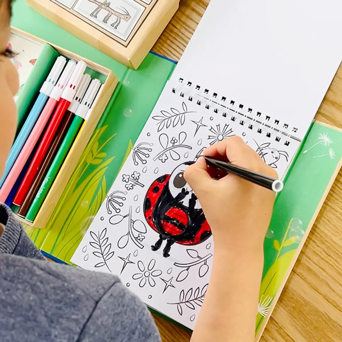 Tiger Tribe | Colouring Set | Backyard Bugs