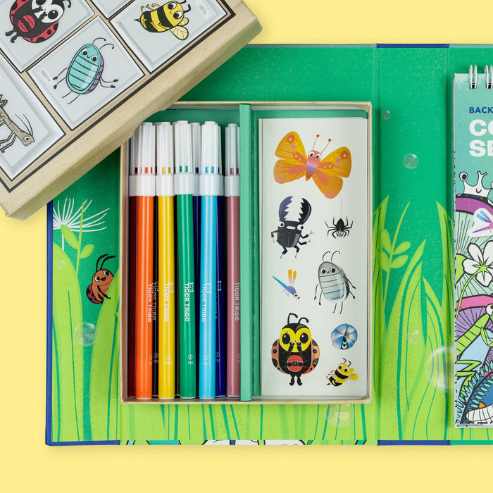 Tiger Tribe | Colouring Set | Backyard Bugs