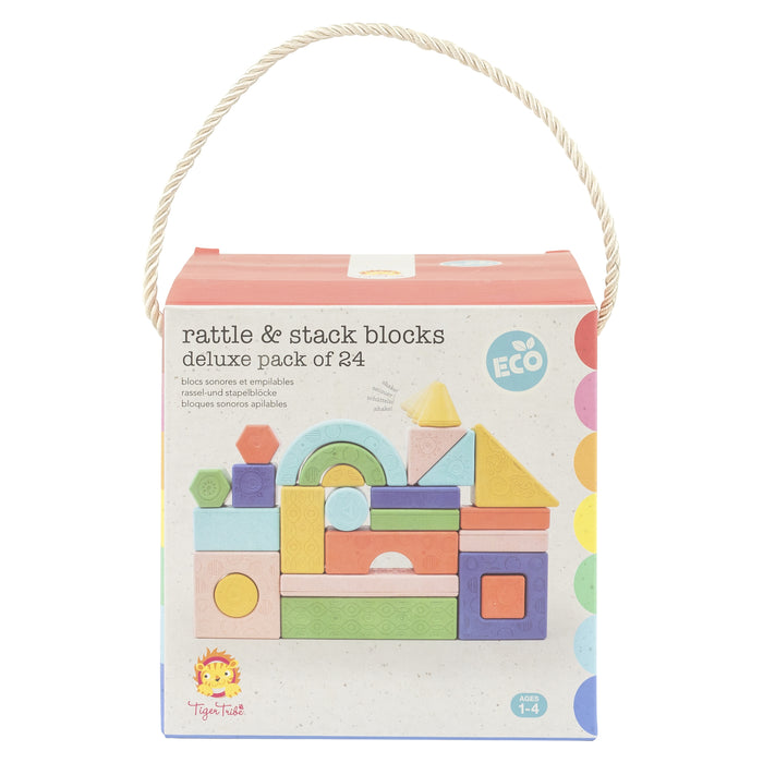 Tiger Tribe | Rattle & Stack Blocks - Deluxe pack