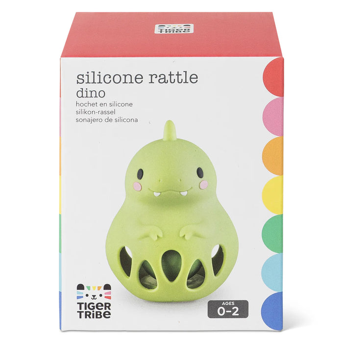 Tiger Tribe | Silicone Rattle - Dinosaur