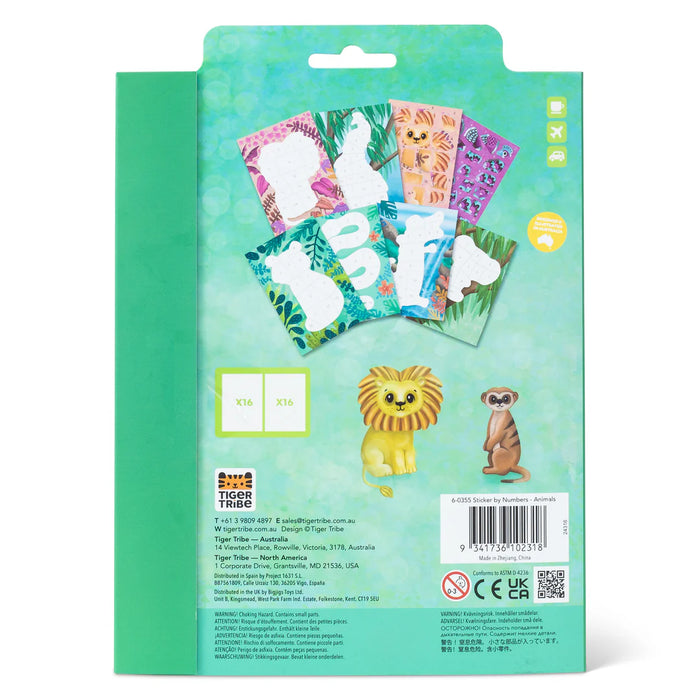 Tiger Tribe | Sticker By Numbers - Animals