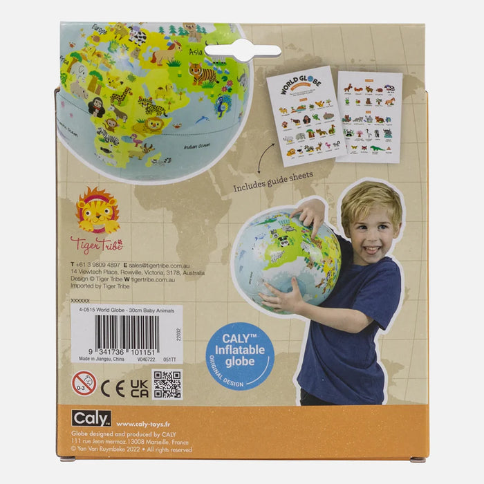 Tiger Tribe | World Globe - Baby Animals - 30cm